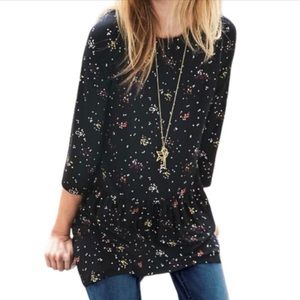 Boden Black Floral Dress